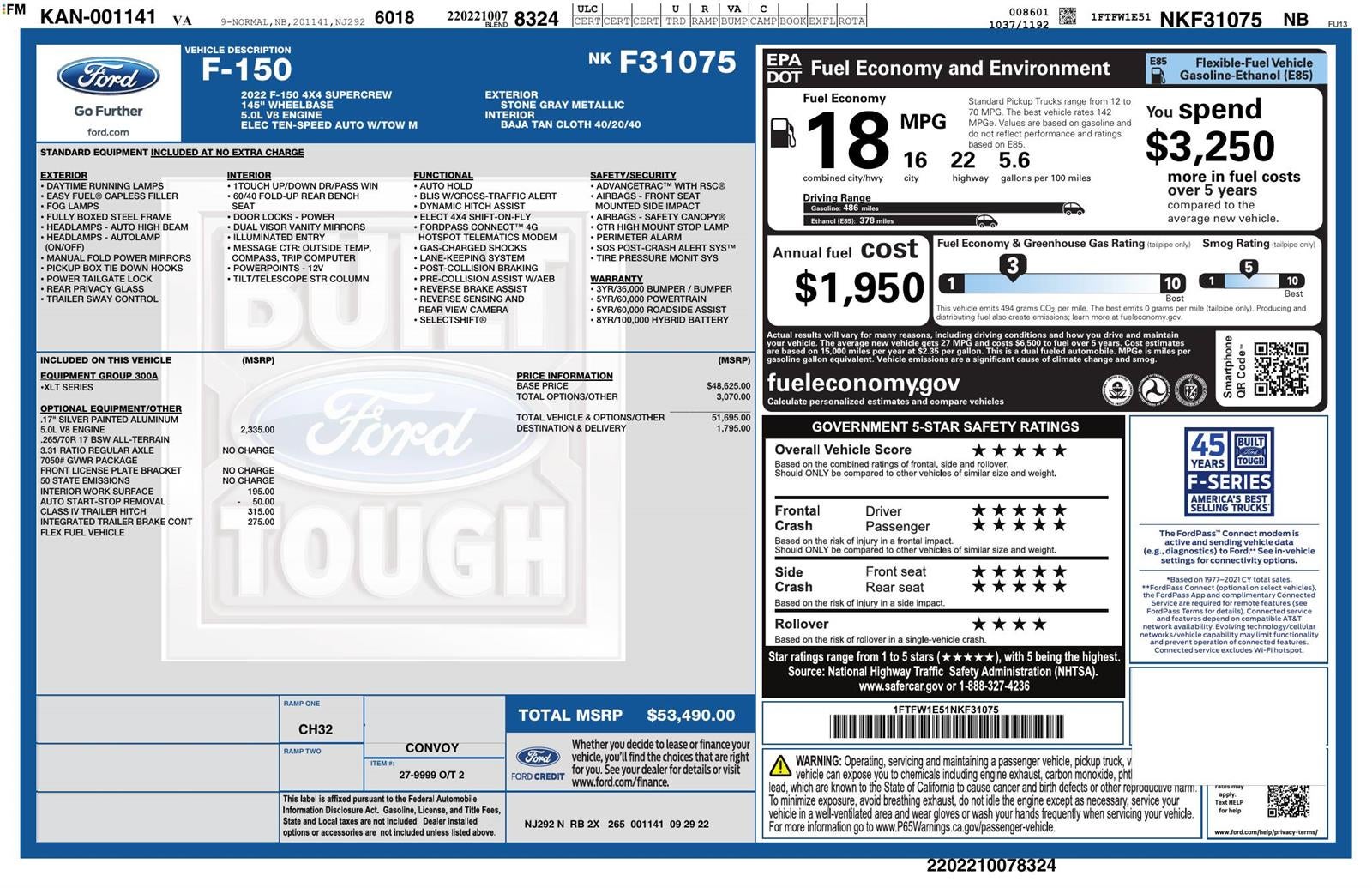 2022 Ford F-150 XLT