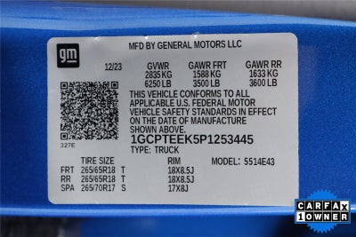 2023 Chevrolet Colorado 4WD Trail Boss