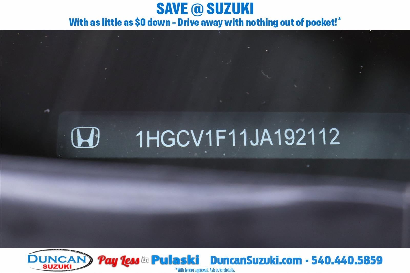 2018 Honda Accord Sedan LX 1.5T